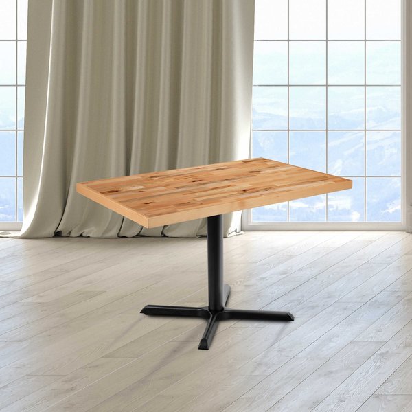 Flash Furniture 30" x 48" Rectangle Butcher Block Style Table Top XU-BB30X48RCT-GG